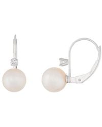 Splendid - 14k 7-7.5mm Akoya Pearl Earrings - Lyst