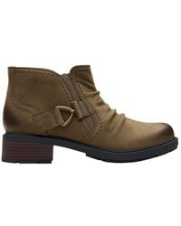 Clarks - Hearth Clara Leather Boot - Lyst