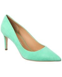 Ferragamo - Ilary Pointed-Toe Suede Pump - Lyst