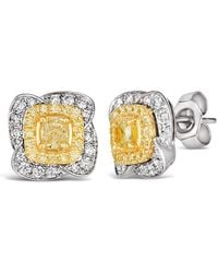 Le Vian - 14K Two-Tone 0.95 Ct. Tw. Diamond Earrings - Lyst