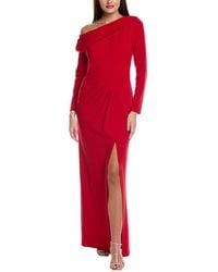 Tadashi Shoji - Pleated Off-The-Shoulder Gown - Lyst