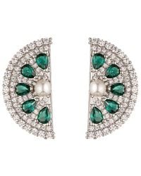 Eye Candy LA - The Luxe Collection Cz Lime Slice Studs - Lyst