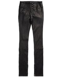 PAIGE - Ellery Leather Ankle Pant - Lyst