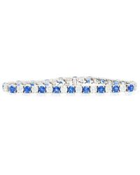 Diana M. Jewels - Fine Jewelry 18k 16.70 Ct. Tw. Diamond & Sapphire Eternity Bracelet - Lyst