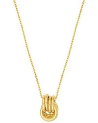 HAWLEY ST - 14K Love Knot Necklace - Lyst