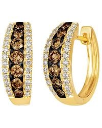 Le Vian - Sustainability 14K 1.50 Ct. Tw. Diamond Hoop Earrings - Lyst