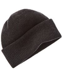 Portolano - Folded Cuff 100% Cashmere Beanie - Lyst
