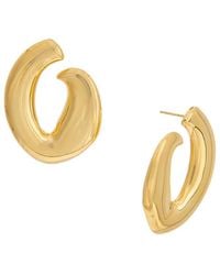 Oscar de la Renta - O Smooth Metal Earrings - Lyst