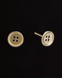 Italian Gold - 14k Button Studs - Lyst