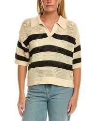 Velvet By Graham & Spencer - York Cashmere-Blend Polo Sweater - Lyst