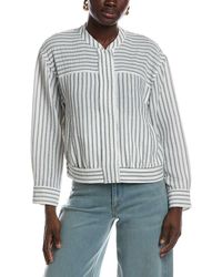 Vince Camuto - Snap Front Bomber Jacket - Lyst