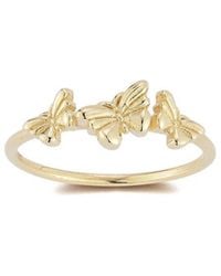 Ember Fine Jewelry - 14k Triple Butterfly Ring - Lyst