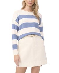 Vince Camuto - Wide Striped Rollneck Top - Lyst