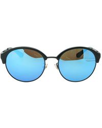 Ray-Ban - Round Mirrored Plastic Sunglasses - Lyst
