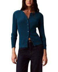 Calvin Klein - Petite Button Front Cardigan - Lyst