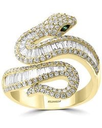 Effy Fine Jewelry - 14K 1.12 Ct. Tw. Diamond & Emerald Ring - Lyst