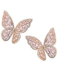Eye Candy LA - Luxe Collection Cz Rose Drop Earrings - Lyst