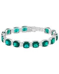 Effy Fine Jewelry - 14K 24.98 Ct. Tw. Lab-Grown Diamond & Lab-Grown Emerald Bracelet - Lyst