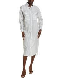 Emerson Fry - Oversized Pocket Linen-Blend Shirtdress - Lyst