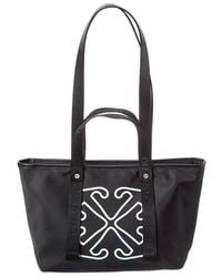 Off-White c/o Virgil Abloh - East West Small Leather-Trim Tote - Lyst