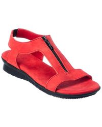 Arche Arunaa Leather Sandal - Red