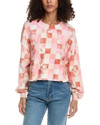 Chaser Brand - Checkered Palms Print Pullover - Lyst