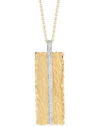 Reiss - 14k 0.23 Ct. Tw. Diamond Pendant Necklace - Lyst