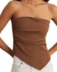 Reiss - Millie Ruched Bandeau Top - Lyst