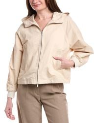 Peserico - Linen-Blend Bomber Jacket - Lyst