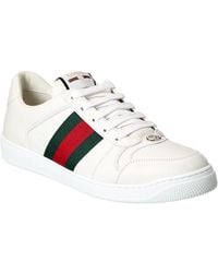 Gucci - Screener Trainer Leather Sneaker - Lyst