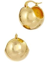 Savvy Cie - 18K Plated Hoops - Lyst