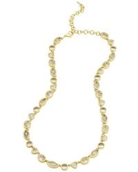 Savvy Cie - Plated Cz Tennis Necklace Necklace - Lyst