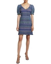 Santorelli - Wool-Blend Bianca Shift Dress - Lyst