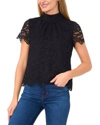 Cece - Mock Neck A-Line Top - Lyst