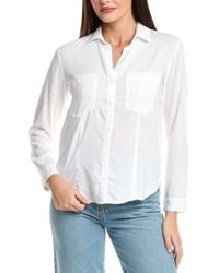 Bella Dahl - Seamed Button Down Shirt - Lyst