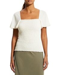Theory - Smocked Top - Lyst