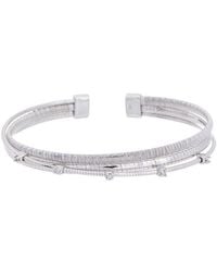 Meshmerise - 18K Plated 0.05 Ct. Tw. Diamond Mesh Bangle - Lyst
