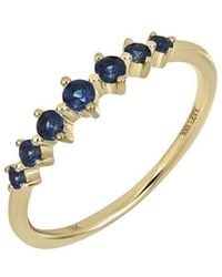Bony Levy - El Mar 18K 0.39 Ct. Tw. Sapphire Stackable Ring - Lyst