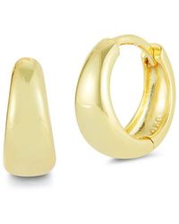 Glaze Jewelry - 14k Over Silver Graduated Huggie Earrings - Lyst