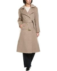 Cynthia Rowley - Wool-blend Trench Coat - Lyst
