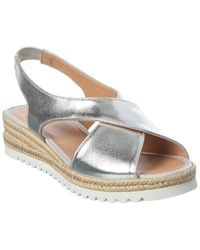 Aquatalia - Adelina Waterproof Leather Espadrille Sandal - Lyst
