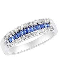 Diana M. Jewels - Fine Jewelry 18k 0.75 Ct. Tw. Diamond & Sapphire Ring - Lyst