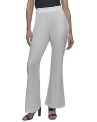 DKNY - Scuba Wide Leg Front Seam Pant - Lyst