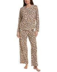 Hue - 2Pc Waffle Fleece Pajama Set - Lyst