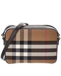 Burberry - Canvas & Leather Camera Bag - Lyst