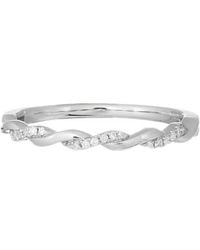 Diamond Select Cuts - 14K Diamond 0.06 Ct. Stacking Ring - Lyst