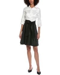 Rene Ruiz - Color Block Shirtdress - Lyst