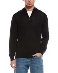 Eton - Fine Knit Wool 1/2-Zip Pullover - Lyst