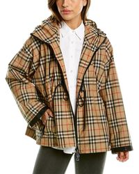 Burberry Vintage Check Hooded Jacket - Natural