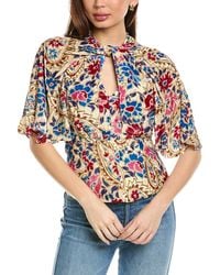 Isabel Marant - Isabel Marant E'Toile Mucio Silk-Blend Blouse - Lyst